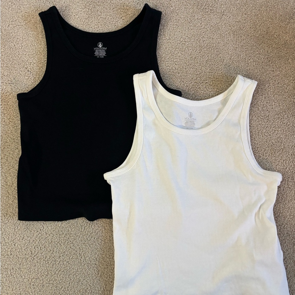 Surf shop Brand: Volcom Black and White Women's Tank Tops
